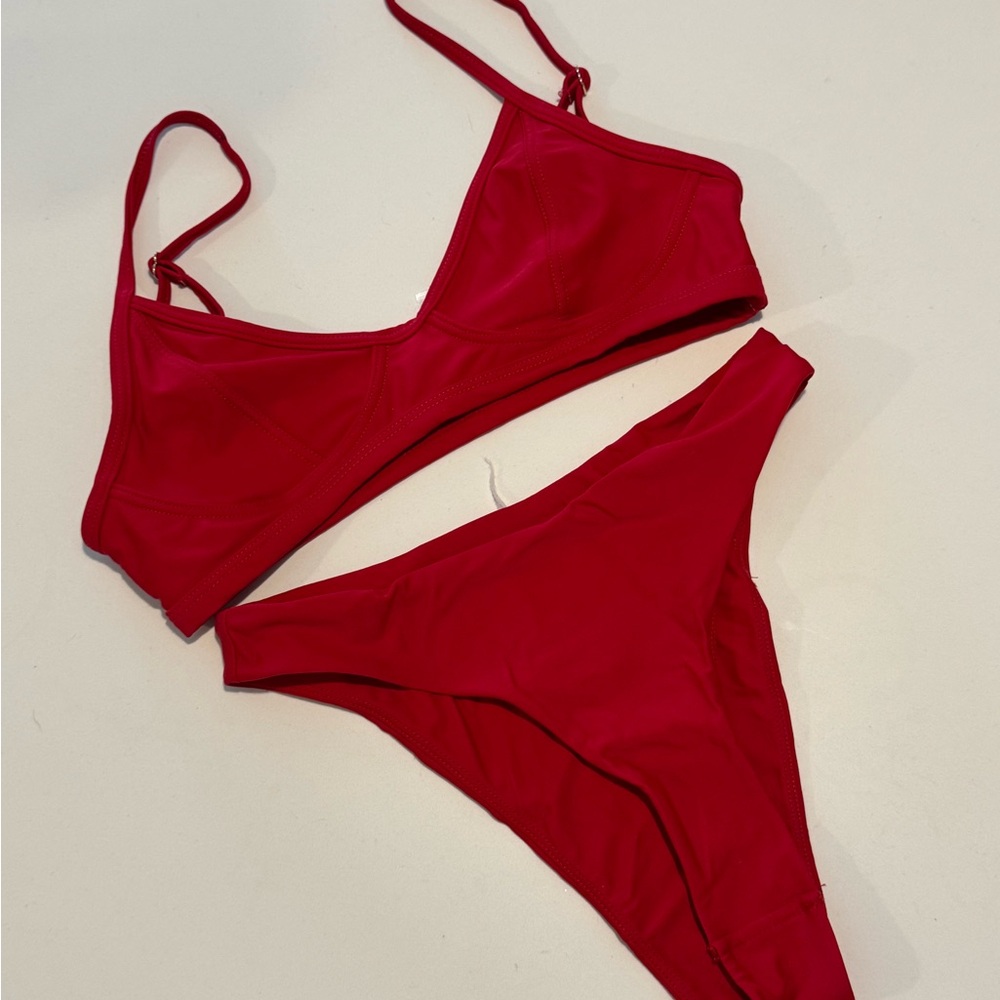 Tiger Mist Red Women's Bikini Set